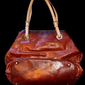 MICHAEL KORS Colgate Leather Hobo Brown